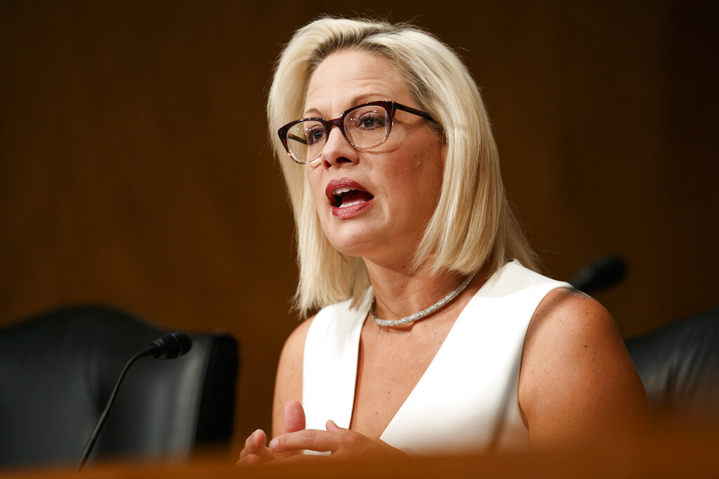 Senator Krysten Sinema speaking